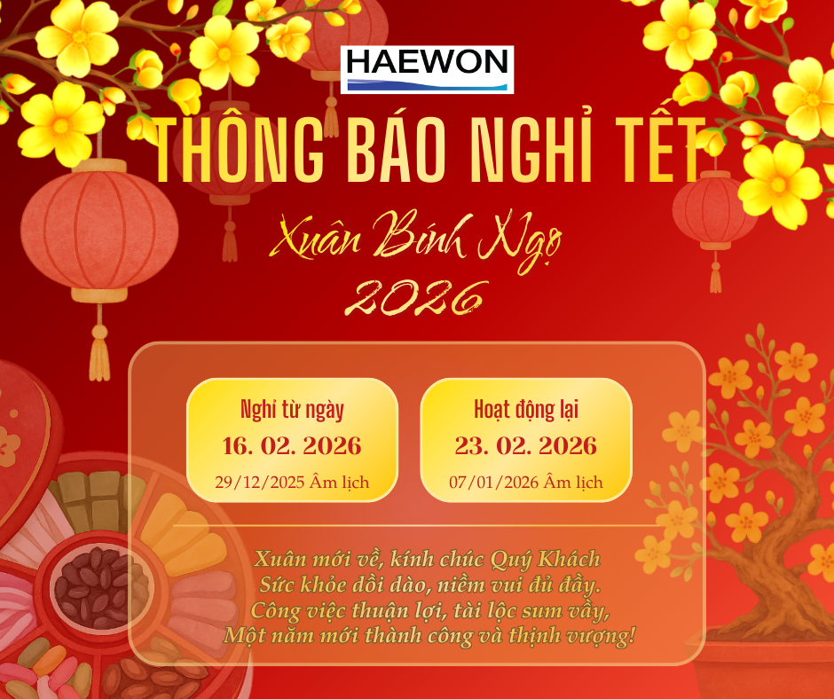 lịch nghỉ tết hae won